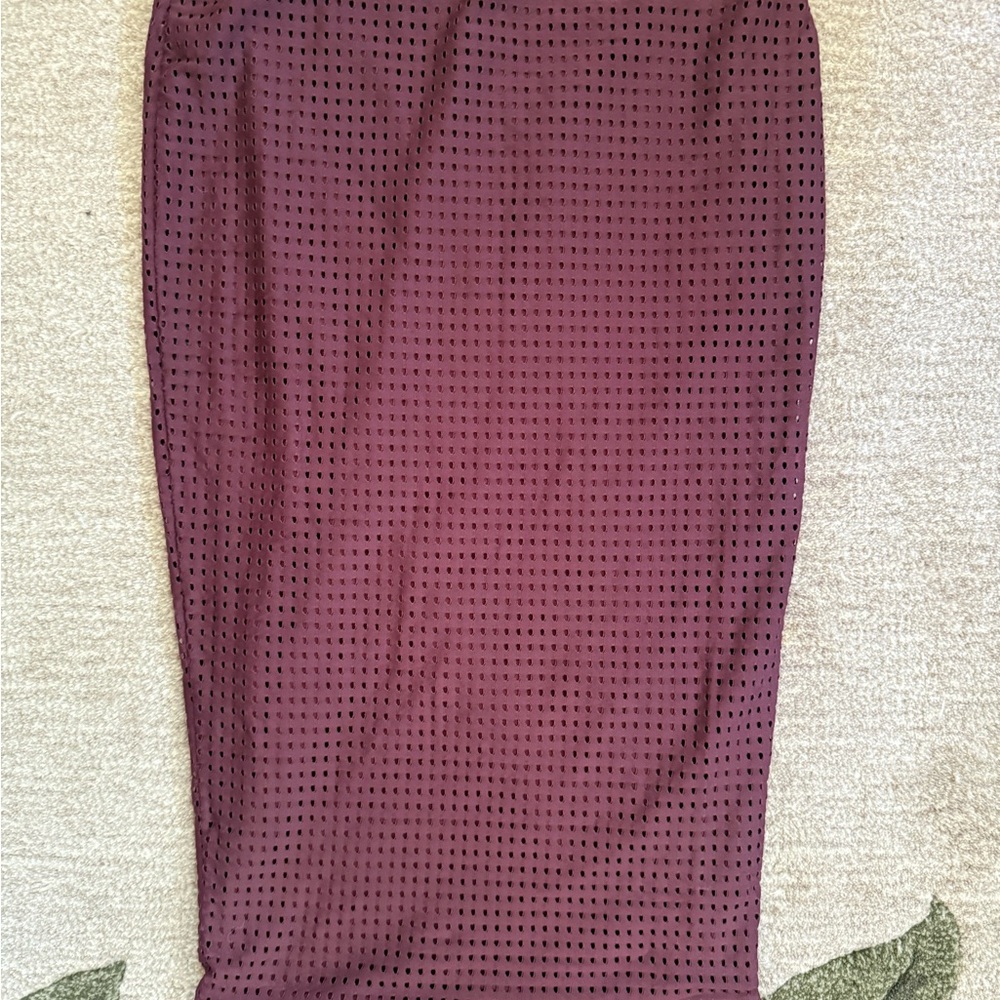 Acacia Swimwear Deep Red Midi Skirt